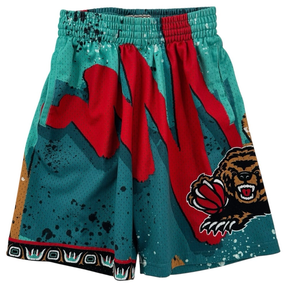 Mitchell & Ness Vancouver Grizzlies Shorts Mens Medium‎ Hardwood Classics AOP